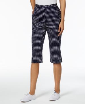 Alfred Dunner Seas The Day Dot-print Capri Pants