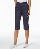 Alfred Dunner Seas The Day Dot-print Capri Pants