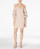 J.o.a. Ruffle-sleeve Off-the-shoulder Dress