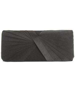 La Regale Satin Pleated Clutch