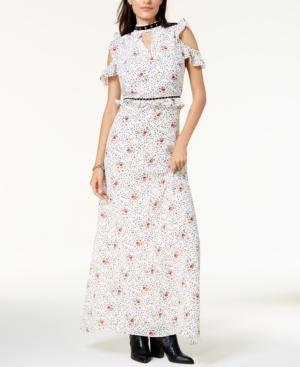 Glam By Glamorous Cold-shoulder Maxi Dress, Created For Macy's