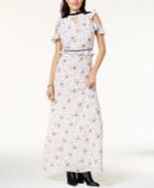Glam By Glamorous Cold-shoulder Maxi Dress, Created For Macy's