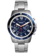 Fossil Men's Chronograph Grant Sport Stainless Steel Bracelet Watch 44mm Fs5238
