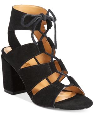 Report Edolie Block Heel Gladiator Sandals Women's Shoes