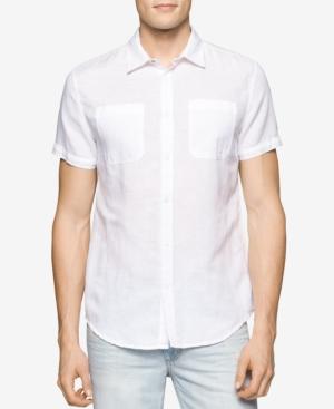 Calvin Klein Jeans Men's Skip Striped Short-sleeve Shirt