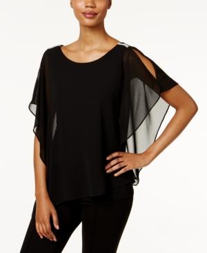 Msk Cold-shoulder Batwing Blouse