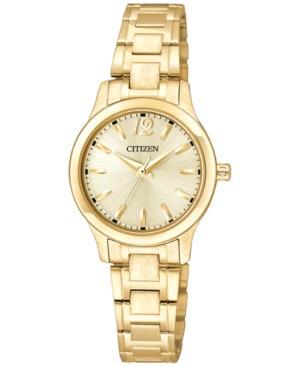 Citizen Women's Gold-tone Stainless Steel Bracelet Watch 25mm El3032-53p