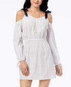 Ultra Flirt Juniors' Printed Off-the-shoulder Dress