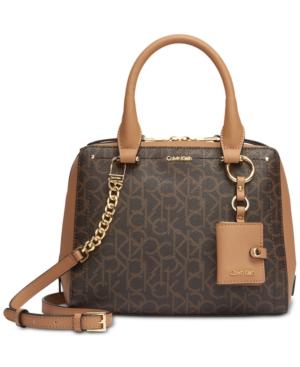 Calvin Klein Boxy Signature Small Satchel