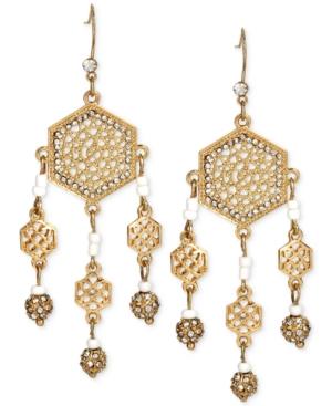 M. Haskell For Inc Gold-tone Filigree Chandelier Earrings, Only At Macy's