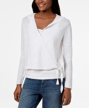 Eileen Fisher Organic Linen Wrap Cardigan