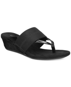 Alfani Women's Viiva Slip-on Wedge Sandals, Only At Macy's Women's Shoes