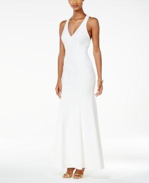 Xscape Racerback Crepe Gown