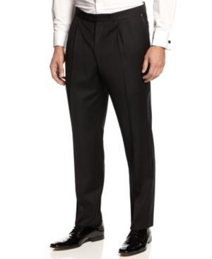 Lauren By Ralph Lauren Tuxedo Black Pleated Pants