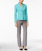 Le Suit Contrast Two-button Pantsuit