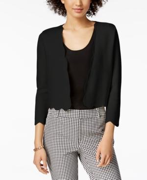 Charter Club Cropped Scalloped Cardigan, Created For Macy's