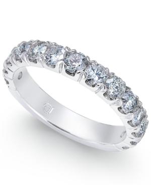 Certified Diamond Band Ring (1-1/2 Ct. T.w.) 14k White Gold
