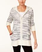 Style & Co Petite Knit Zip-up Hoodie, Created For Macy's