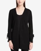Calvin Klein Split-cuff Tie Cardigan