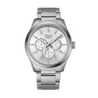 Men's Esq0010 Multi-function Stainless Steel Bracelet Watch, Silver Dial