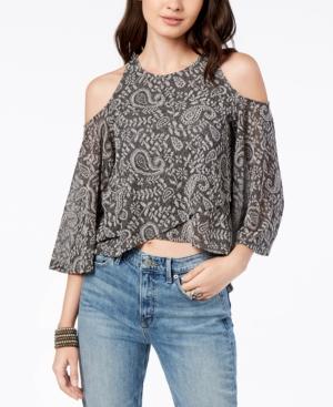 Lucky Brand High-low Cold-shoulder Top