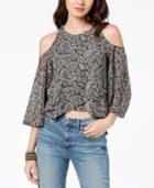 Lucky Brand High-low Cold-shoulder Top