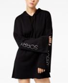 Material Girl Active Juniors' I Ain't Sorry Tunic Hoodie, Created For Macy's