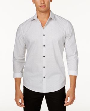 Alfani Men's Donovan Geometric Print Shirt, Created For Macy's