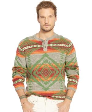 Denim & Supply Ralph Lauren Geometric Cotton Henley