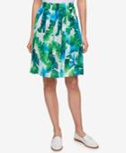 Tommy Hilfiger Printed Pleated Skirt, Created For Macy's