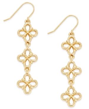 Charter Club Flower Drop Earrings, Only At Macy's