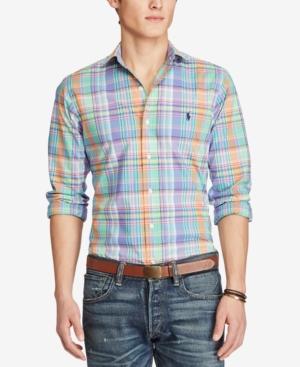Polo Ralph Lauren Men's Slim-fit Plaid Estate Shirt
