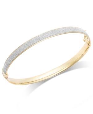 Glitter Bangle Bracelet In 14k Gold
