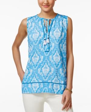 Tommy Hilfiger Sleeveless Medallion-print Top