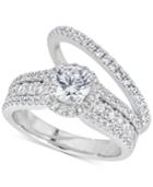 Diamond 3-pc. Halo Bridal Set (2 Ct. T.w.) In 14k White Gold