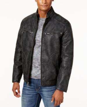 Buffalo David Bitton Faux-leather Nubuck Jacket