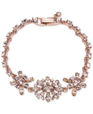 Givenchy Rose Gold-tone Colored Crystal Bracelet