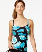 Calvin Klein Floral-print Tankini Top Women's Swimsuit
