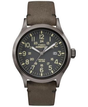 Timex Men's Metropolitan+ Black Leather Strap Watch 42mm Tw2p81700za