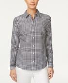Charter Club Cotton Gingham-print Shirt, Only At Macy's