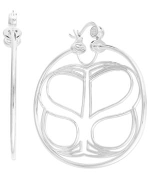 Simone I. Smith Infinity Hoop Earrings In Platinum Over Sterling Silver