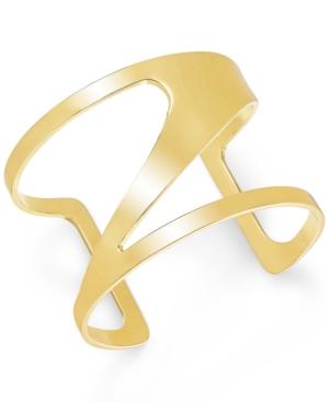 Bar Iii Gold-tone Cut-out Cuff Bracelet