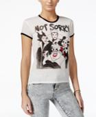 Mighty Fine Juniors' Disney Villainesses Graphic Ringer T-shirt