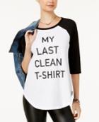 Hybrid Juniors' Conversation Raglan T-shirt