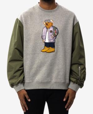 Hudson Nyc Men's Goat Bear Colorblocked Embroidered Sweatshirt