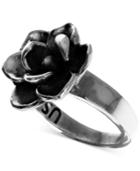 King Baby Magnolia Ring In Sterling Silver