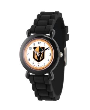 Gametime Nhl Vegas Golden Knights Kids' Black Plastic Time Teacher Watch