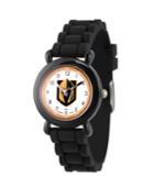 Gametime Nhl Vegas Golden Knights Kids' Black Plastic Time Teacher Watch