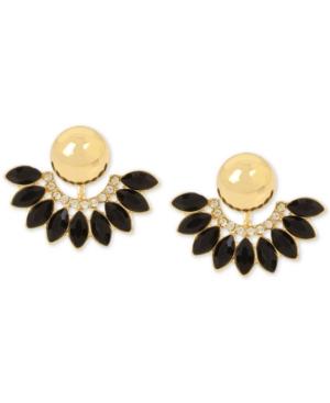 Inc International Concepts Gold-tone Jet Stone Earring Jackets, Only At Macy's