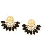 Inc International Concepts Gold-tone Jet Stone Earring Jackets, Only At Macy's